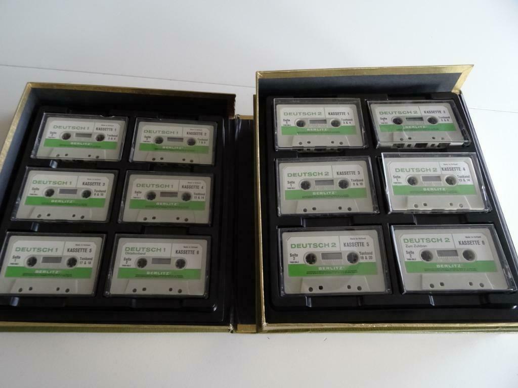 12 cassettes audio cours d'Allemand, CD & DVD, Enlèvement ou Envoi