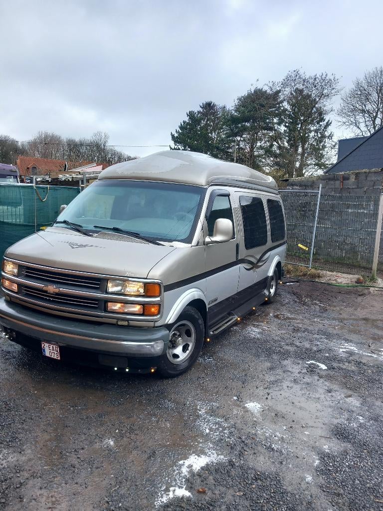 Chevrolet Express, Auto's, Automaat, Lederen bekleding, Achterwielaandrijving, 7 zetels