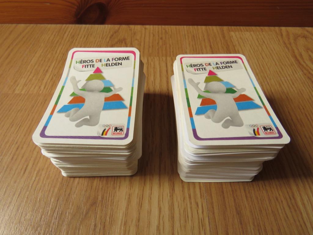 Lot de cartes Héros de la forme - Fitte helden de Delhaize, Autres supermarchés, Enlèvement ou Envoi