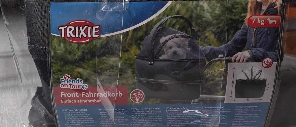 Trixie hondenfietsmand voor stuur, Dieren en Toebehoren, Honden-accessoires, Zo goed als nieuw, Ophalen of Verzenden