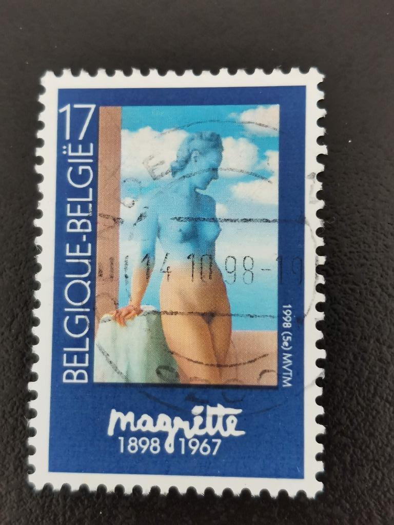 Belgique 1998 - Art - René Magritte, Enlèvement ou Envoi, Affranchi, Art