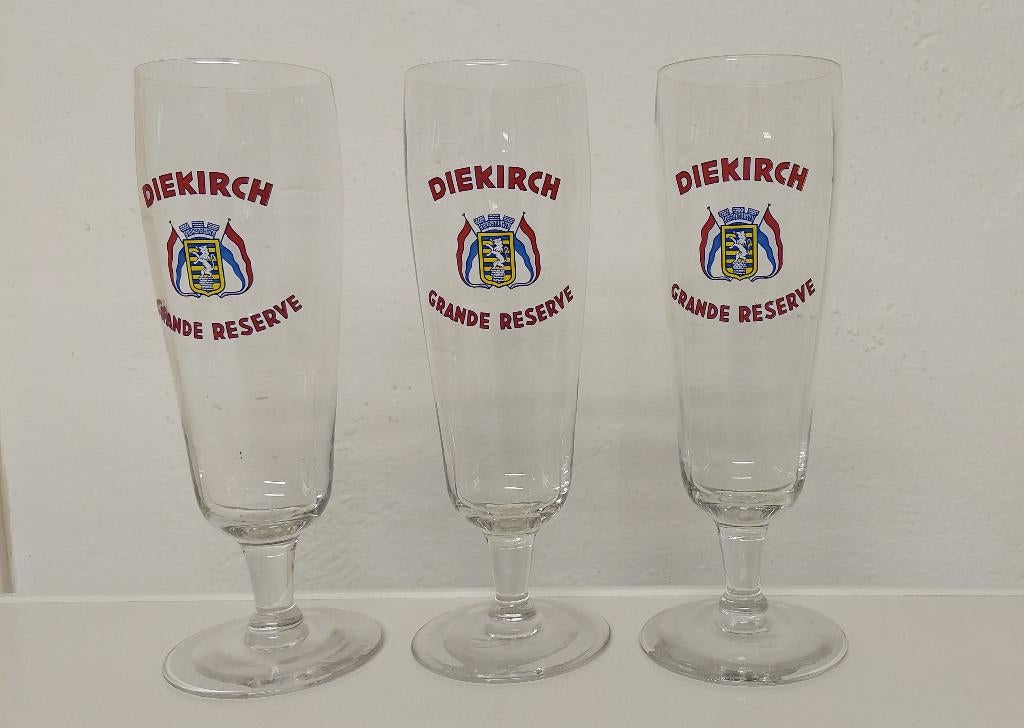 Diekirch verre de bière - Bierglas, Envoi, Utilisé, Verre ou Verres
