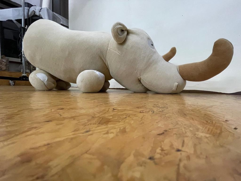 Woody neushoorn grote knuffel, Ophalen, Gebruikt, Overige typen