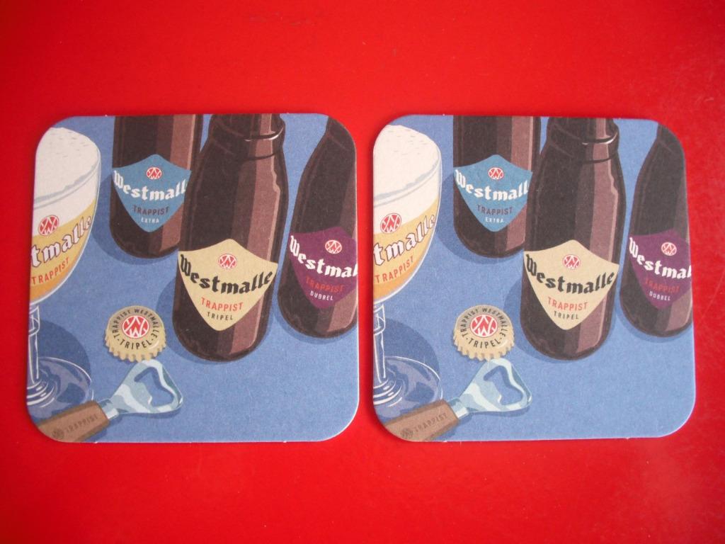 2 SOUS - BOCKS  BLEU ** WESTMALLE **, Enlèvement ou Envoi, Neuf, Sous-bock, Autres marques