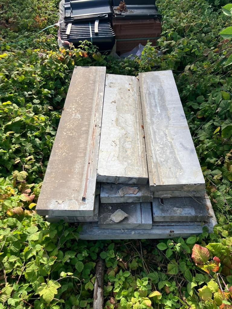 Blauwe hardsteen dorpels 12 stuks, Doe-het-zelf en Bouw, Tegels, Ophalen, Zo goed als nieuw
