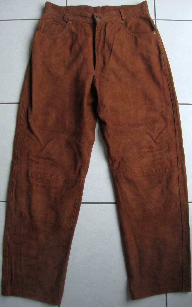 Daim, leder broek van Maddox, Vêtements | Femmes, Taille 36 (S), Comme neuf, Brun, Longs