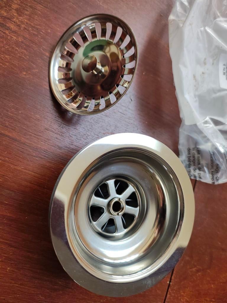 Crepine afvoerplug set 115mm nieuw in verpakking, Ophalen, Nieuw, Inox