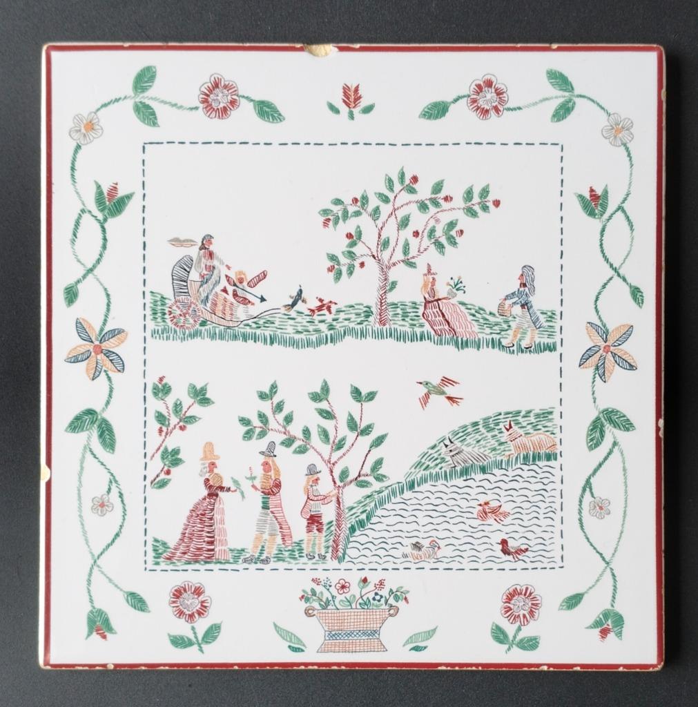 Tegel/Onderzetter Villeroy & Boch - American Sampler, Ophalen of Verzenden