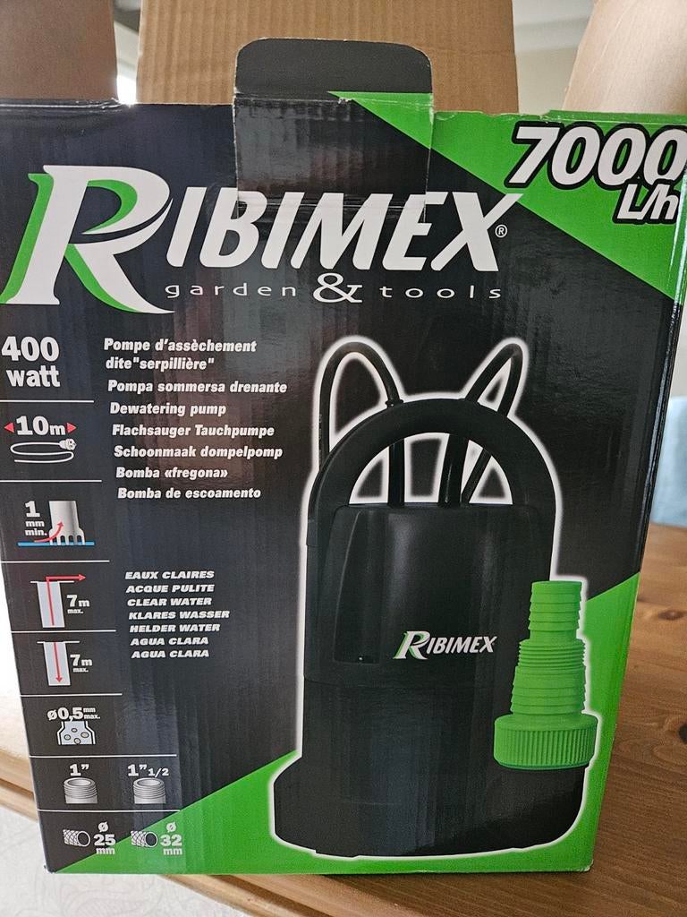 Pompe à eau Ribimex avec sensor pour fonction automatique, Enlèvement