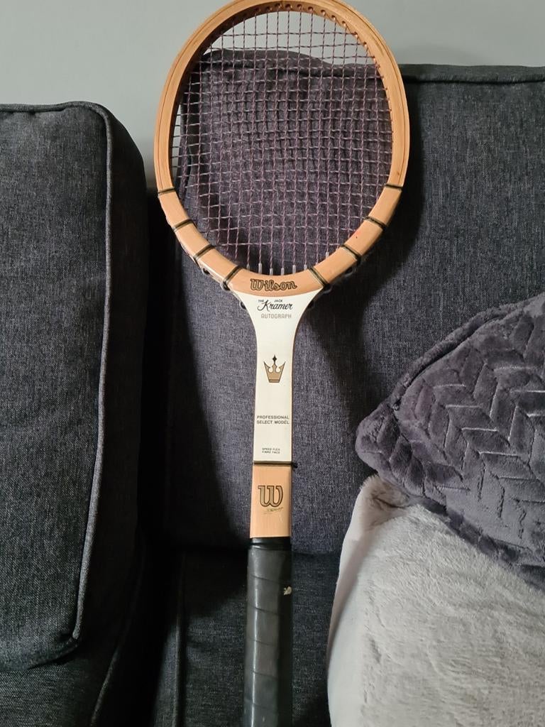 Raquette de tennis autograph Wilson Jack Kramer années 70, Enlèvement, Utilisé, Raquette, Wilson