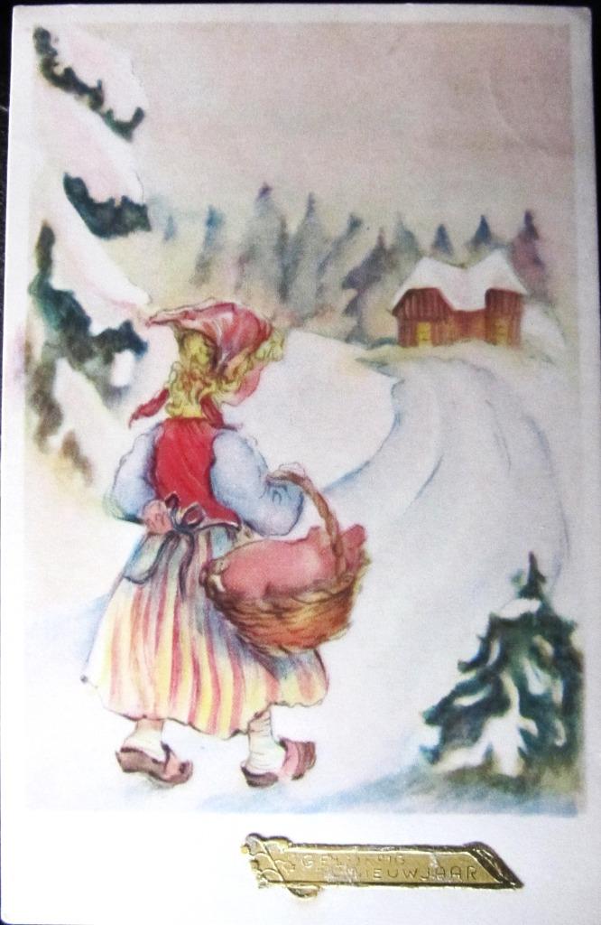 FANTASIEKAART- NIEUWJAAR- VARKENTJE, Ophalen of Verzenden, Gelopen, Feest(dag)