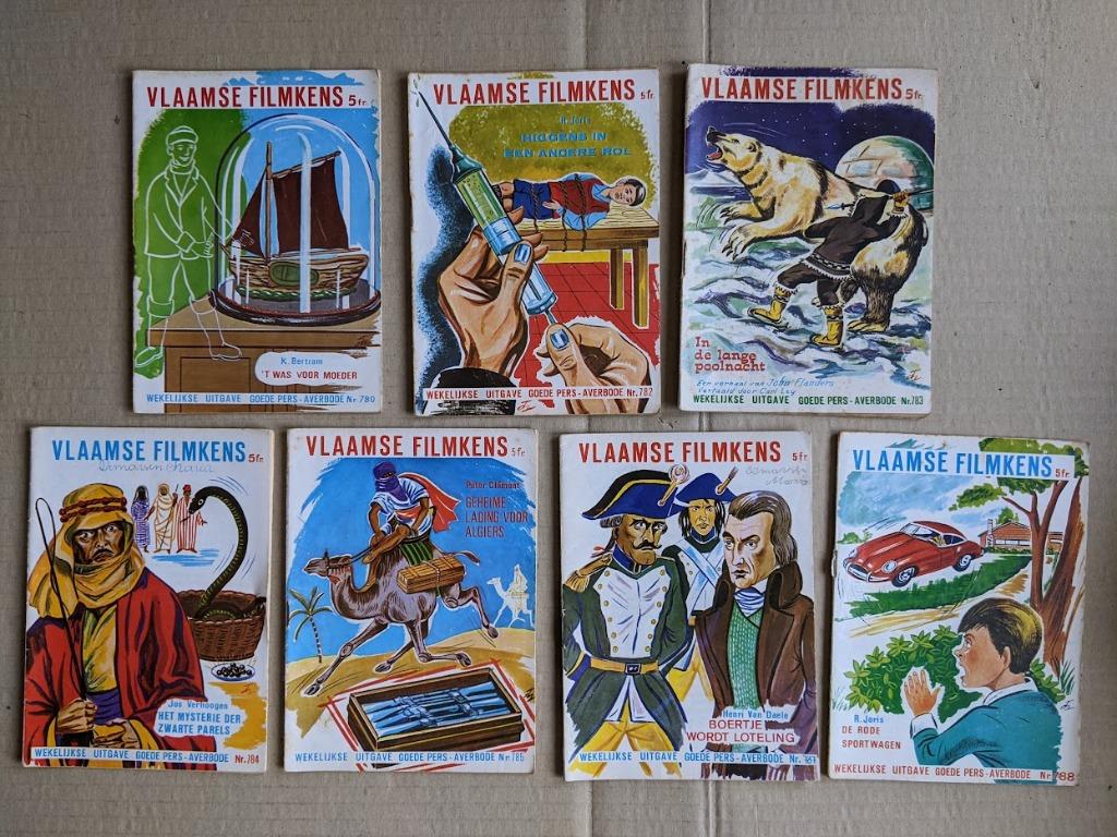 7 Vlaamse Filmpjes uit jaren ’60, Ophalen of Verzenden, Gelezen