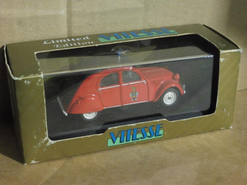 1:43 Vitesse Citroën 2CV 1953 Pompiers de Paris brandweer, Ophalen of Verzenden, Gebruikt, Auto