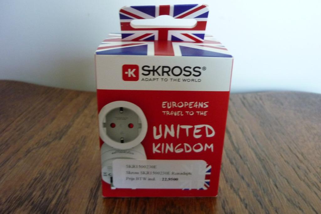 Reisstekker Skross Europa-UK, Ophalen of Verzenden, Nieuw