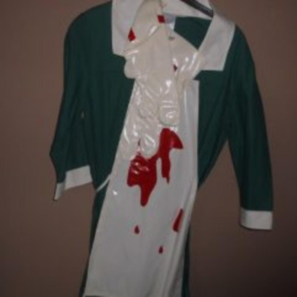 Halloween: groen operatiekleed met schort M 40, Kleding | Dames, Ophalen of Verzenden, Maat 38/40 (M)