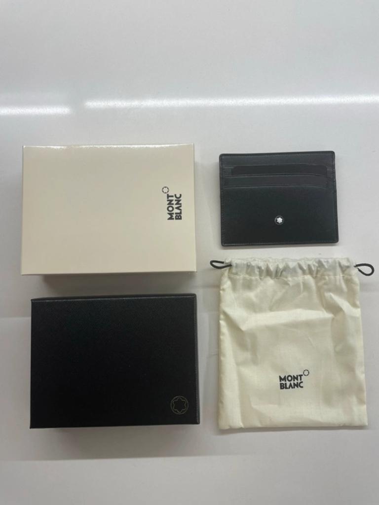 Montblanc kaarthouder splinternieuw, Handtassen en Accessoires, Portemonnees, Zwart, Nieuw, Leder, Ophalen