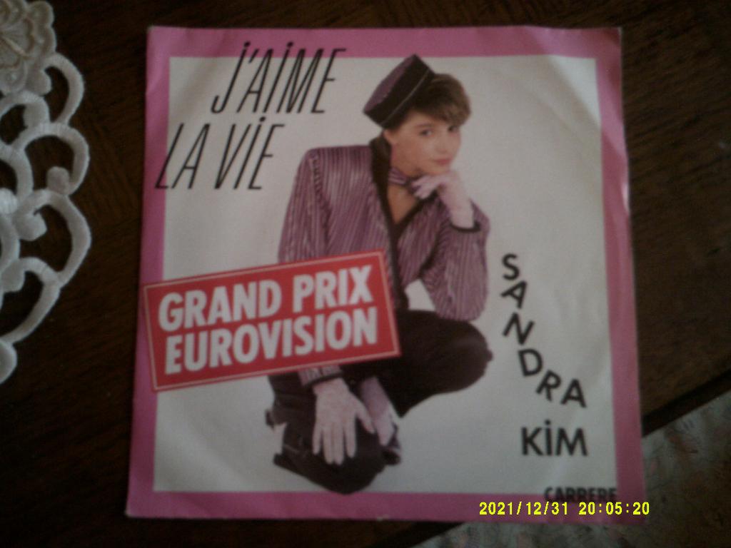 45 tours sandra kim eurovision gagnant 1986, CD & DVD, Enlèvement ou Envoi, Comme neuf