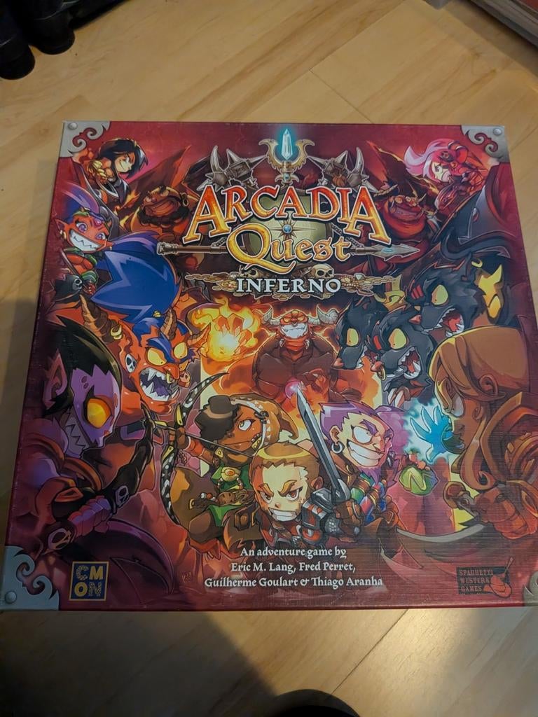 Arcadia Quest + Arcadia Quest Inferno + Beyond the Grave, Hobby en Vrije tijd, Gezelschapsspellen | Bordspellen, Ophalen, Gebruikt