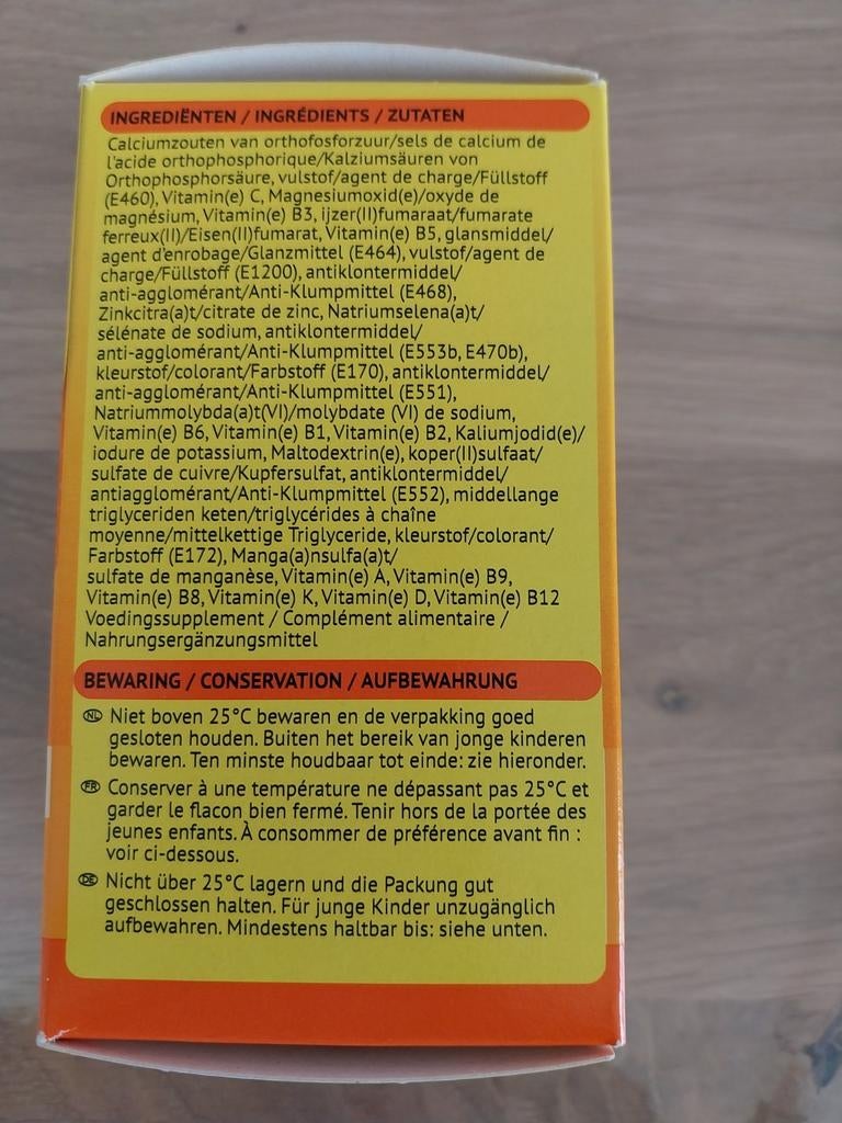 Vitaminen, Ophalen