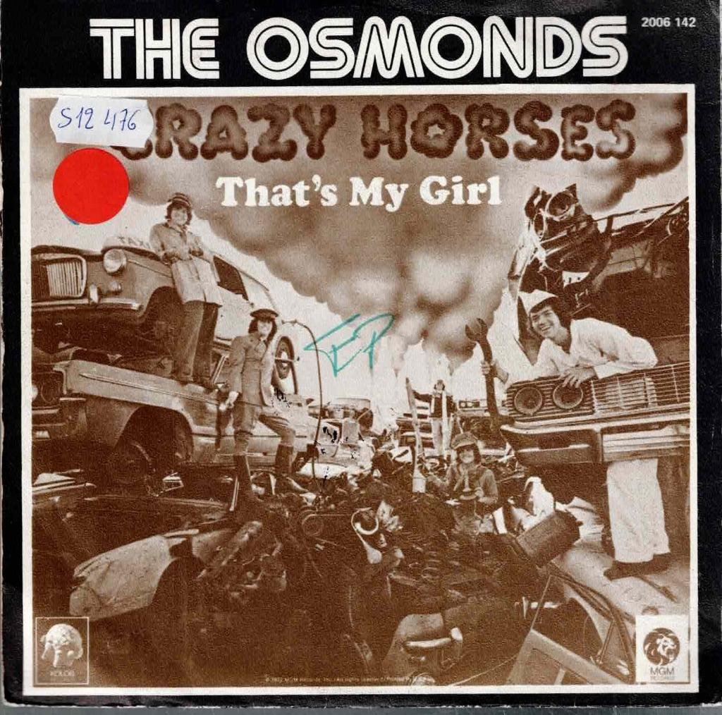 vinyl  7"    -   The Osmonds – Crazy Horses, Ophalen of Verzenden, Overige formaten