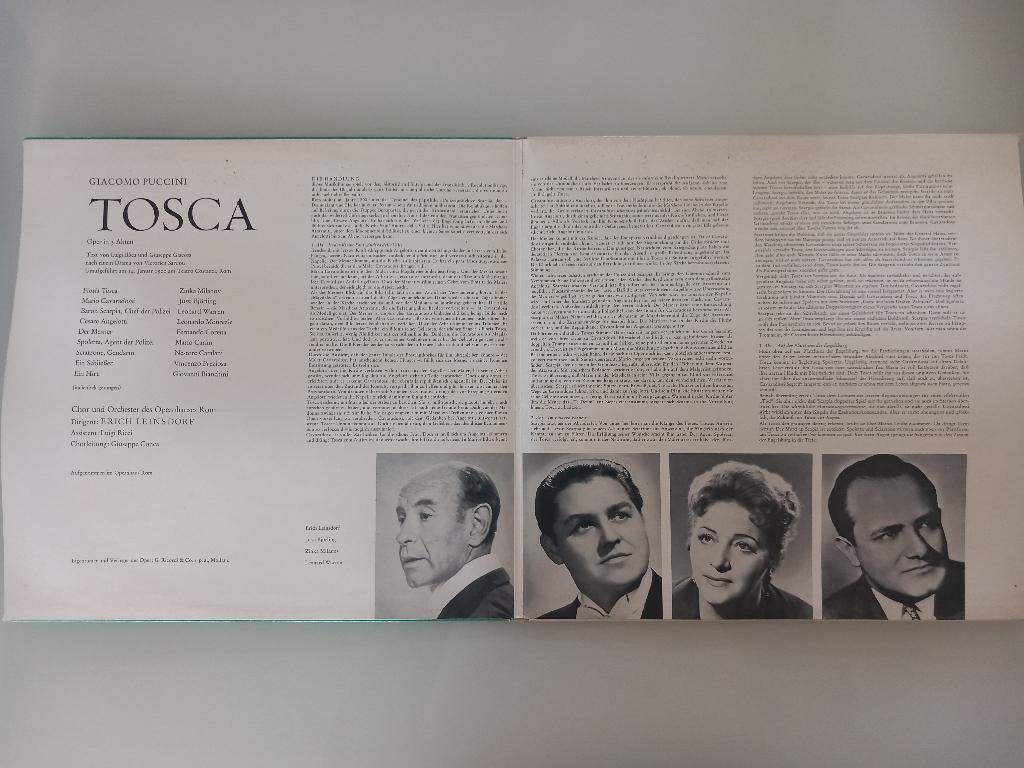 Vinyle 2LP Tosca Puccini Milanov Opera Classical Romance, Enlèvement ou Envoi, Romantique, 12 pouces, Opéra ou Opérette