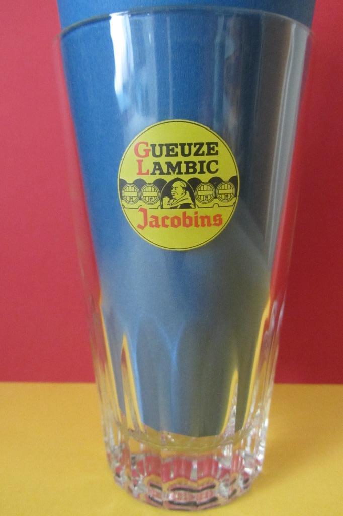 Verre à bière - Geuze Lambic Jacobins, Enlèvement ou Envoi, Comme neuf, Verre ou Verres, Autres marques