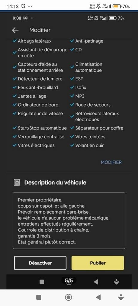 Kia ceed 10/2012, Autos, Particulier, Achat, Euro 5
