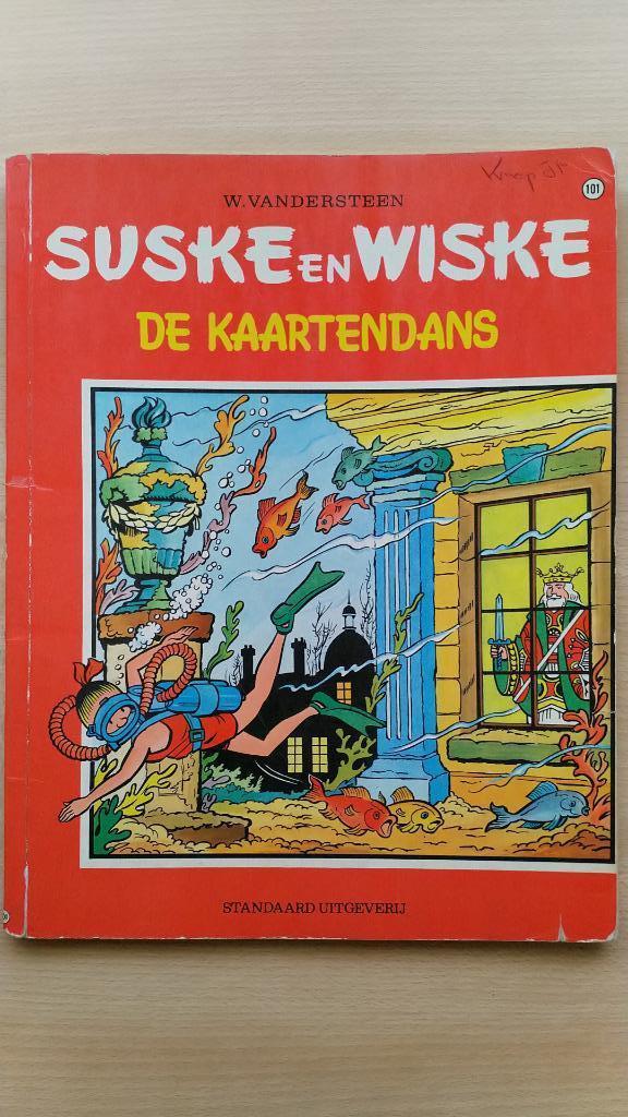 Suske en Wiske 101 - De Kaartendans (1971), Eén stripboek, Ophalen of Verzenden, Gelezen
