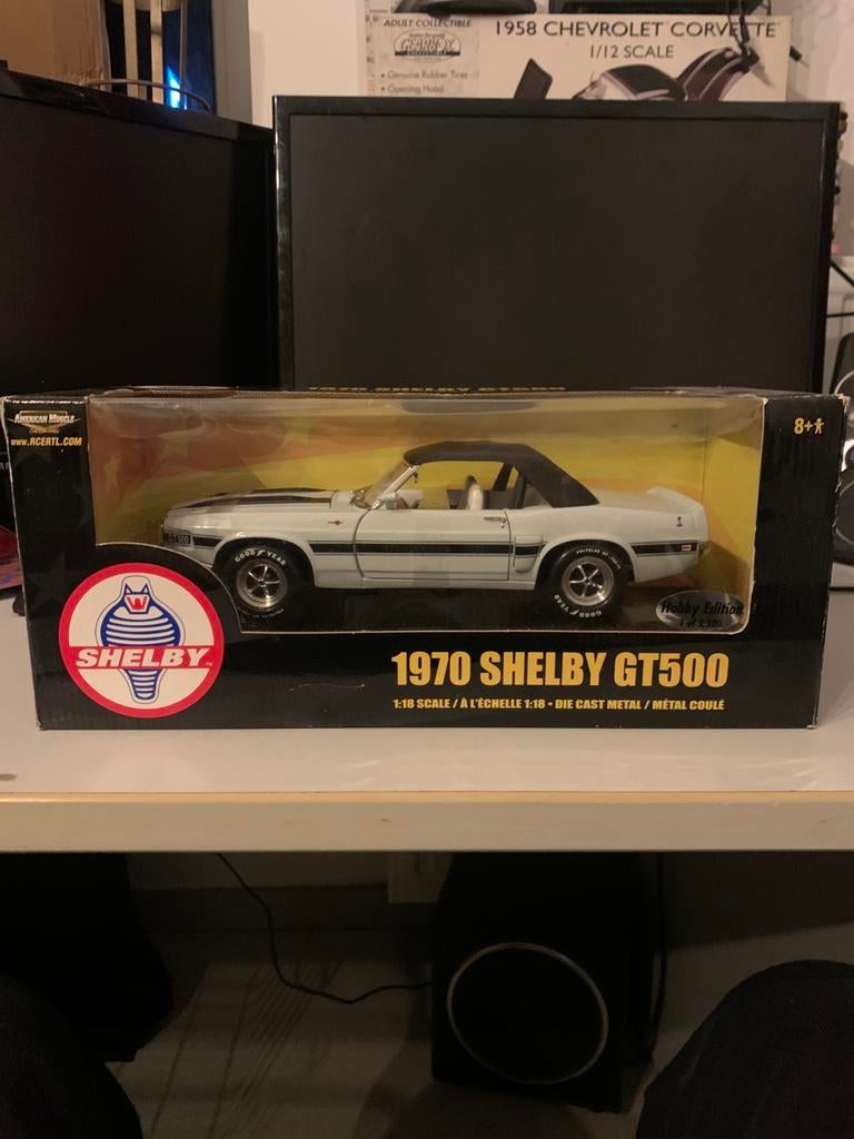 1/18 ERTL/AMERICAN MUSCLE 1970 SHELBY GT500, Hobby & Loisirs créatifs, Voitures miniatures | 1:18, Enlèvement ou Envoi, Voiture