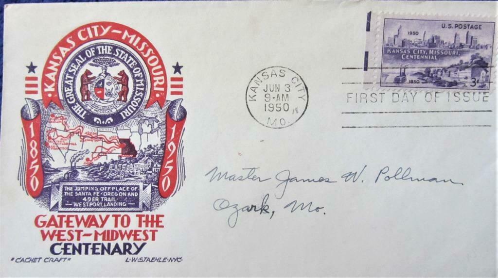 FDC- U.S.A.- AMERIKAANSE STATEN EN STEDEN- KANSAS, Ophalen of Verzenden, Gestempeld, Plaats of Gebouw
