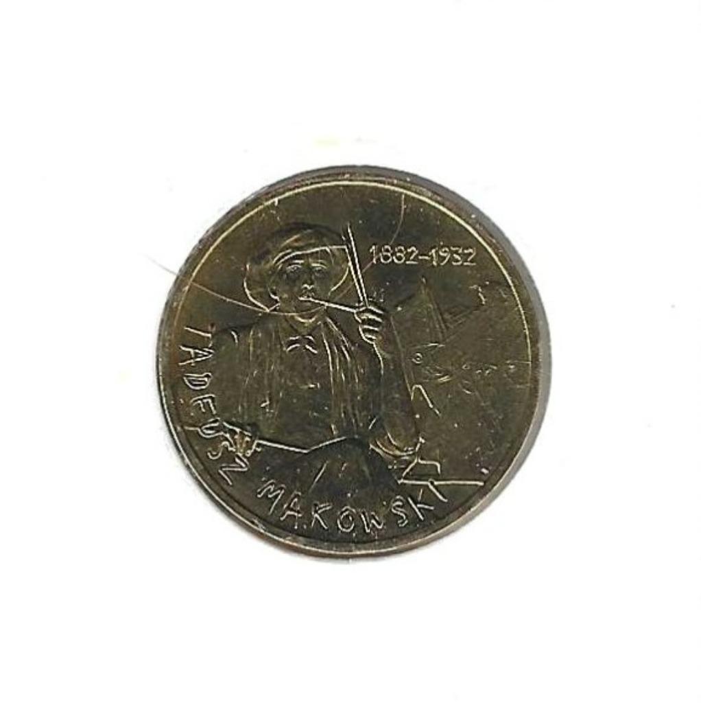 Polen, 2 Zlote 2005, Tadeusz Makowski., Enlèvement ou Envoi, Pologne, Monnaie en vrac