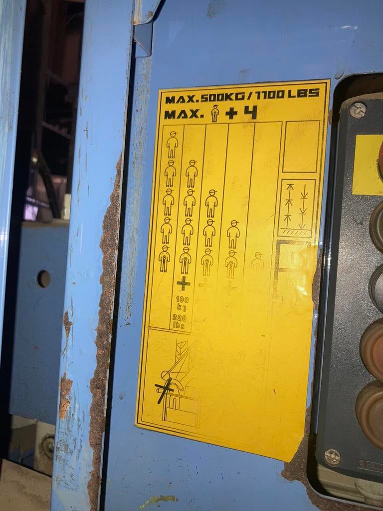 Geda-liftlift, Ophalen