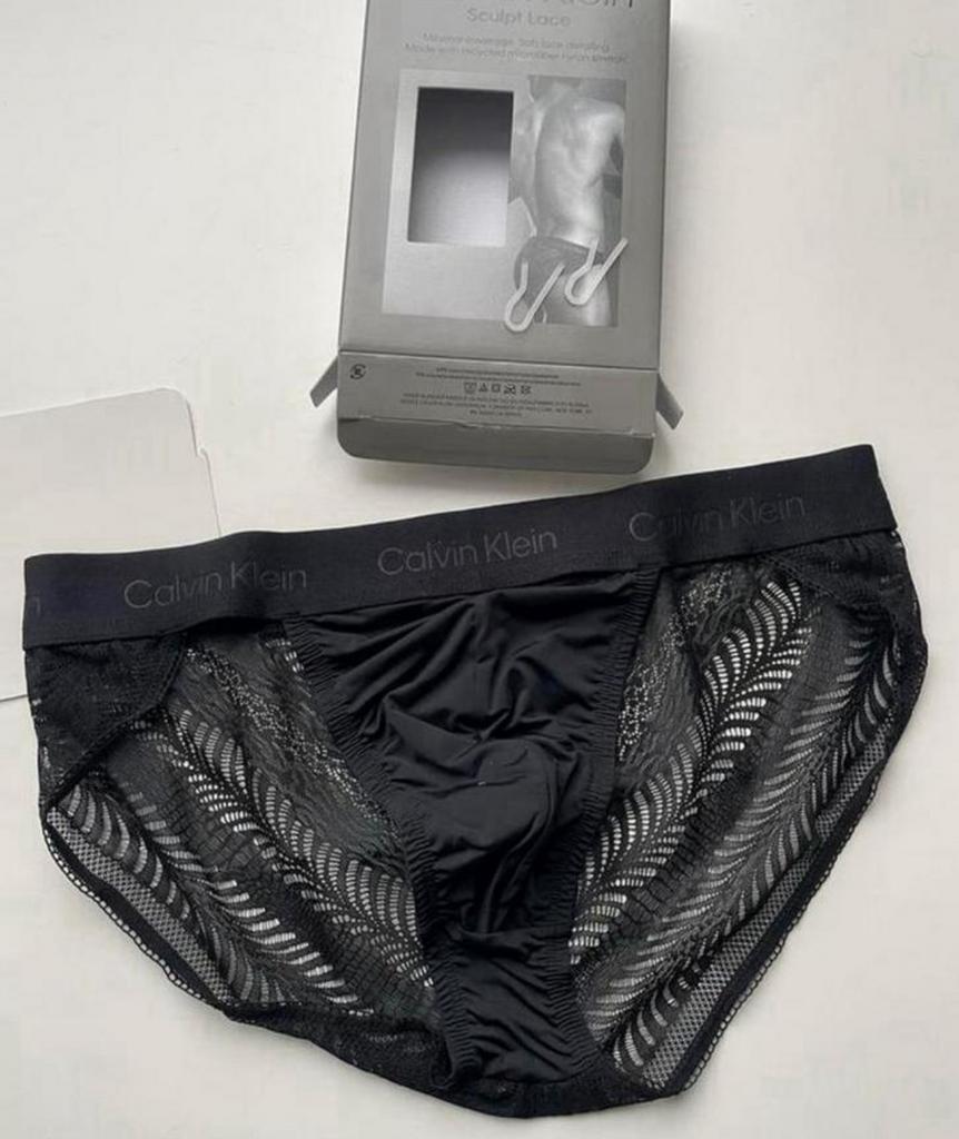 Slip de sport en dentelle Calvin Klein Sculp, Envoi, Noir, Calvin Klein, Slip