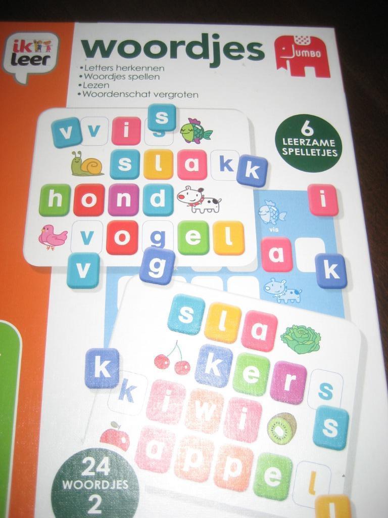Ik leer woordjes 6 leerzame spelletjes, Kinderen en Baby's, Speelgoed | Educatief en Creatief, Ophalen of Verzenden, Zo goed als nieuw