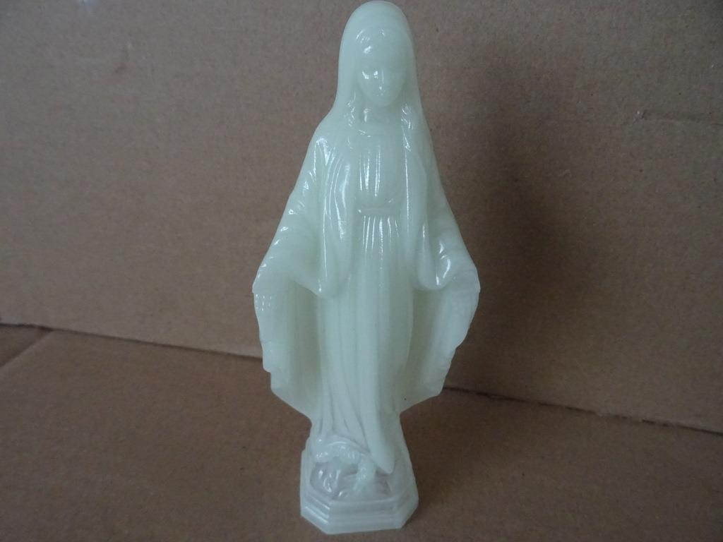 Vintage Mariabeeld lichtgevend Mariabeeld Mariabeeldje 15cm, Ophalen of Verzenden, Zo goed als nieuw, Beeld(je), Christendom | Katholiek