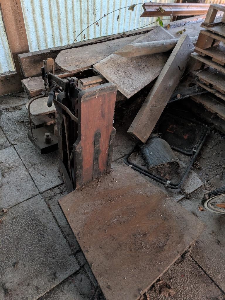 Oude balans / bascule/ antieke weegschaal, Ophalen, Gebruikt, Vloerweegschaal, 50 tot 100 kg