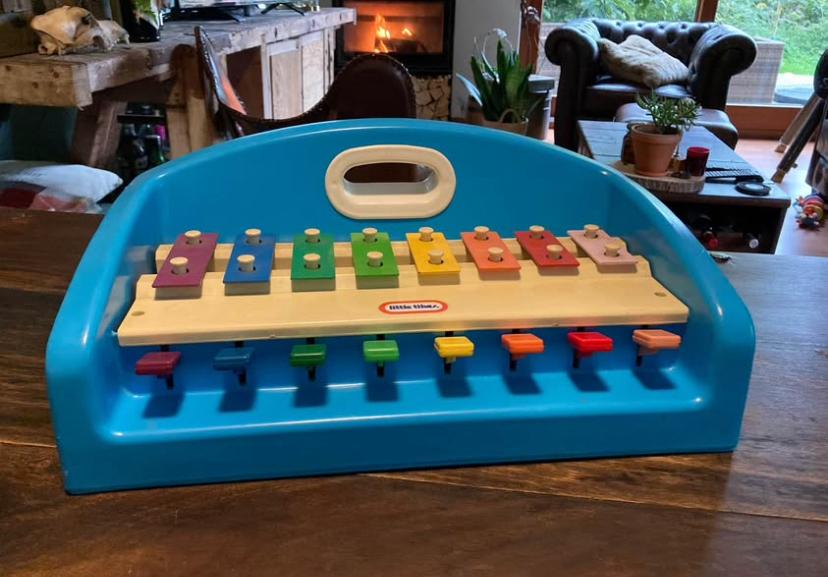 Vintage Little Tikes Portable Tap A Tune Xylofoon 1985, Kinderen en Baby's, Ophalen of Verzenden