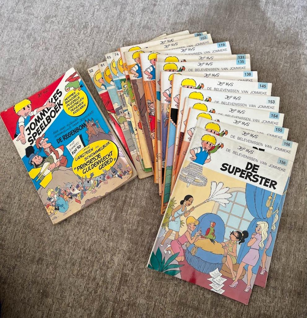 Oude Jommeke strips, Boeken, Meerdere stripboeken, Ophalen, Gelezen, Jef Nys