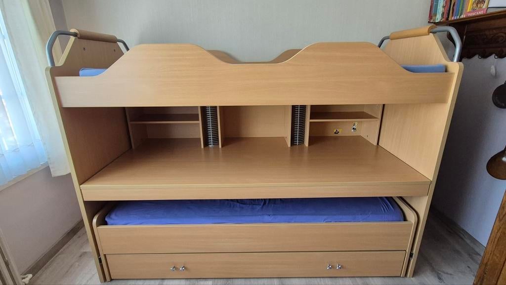Stapelbed 3 personen, 100 cm, 210 cm, Une personne, Enlèvement