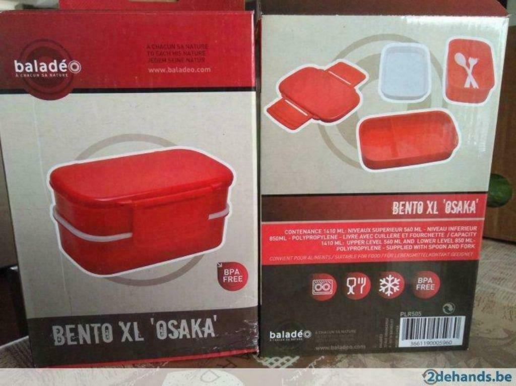 VOEDSELDOOS BENTO XL OSAKA RED, Ophalen of Verzenden, Nieuw