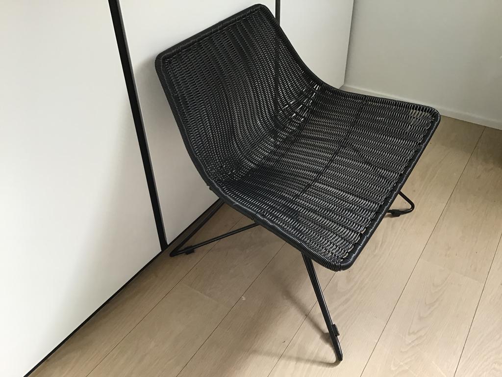 Rieten bijzetzetel, Huis en Inrichting, Ophalen, Zo goed als nieuw