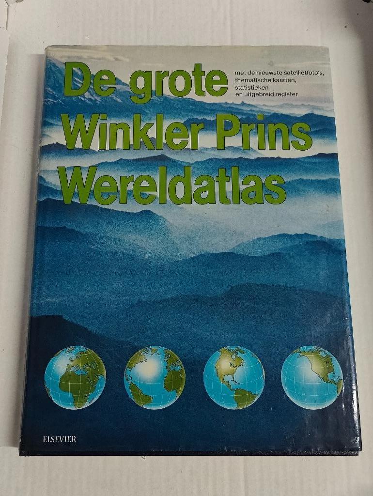 De grote Winkler Prins wereldatlas - Elsevier, Enlèvement ou Envoi, Utilisé