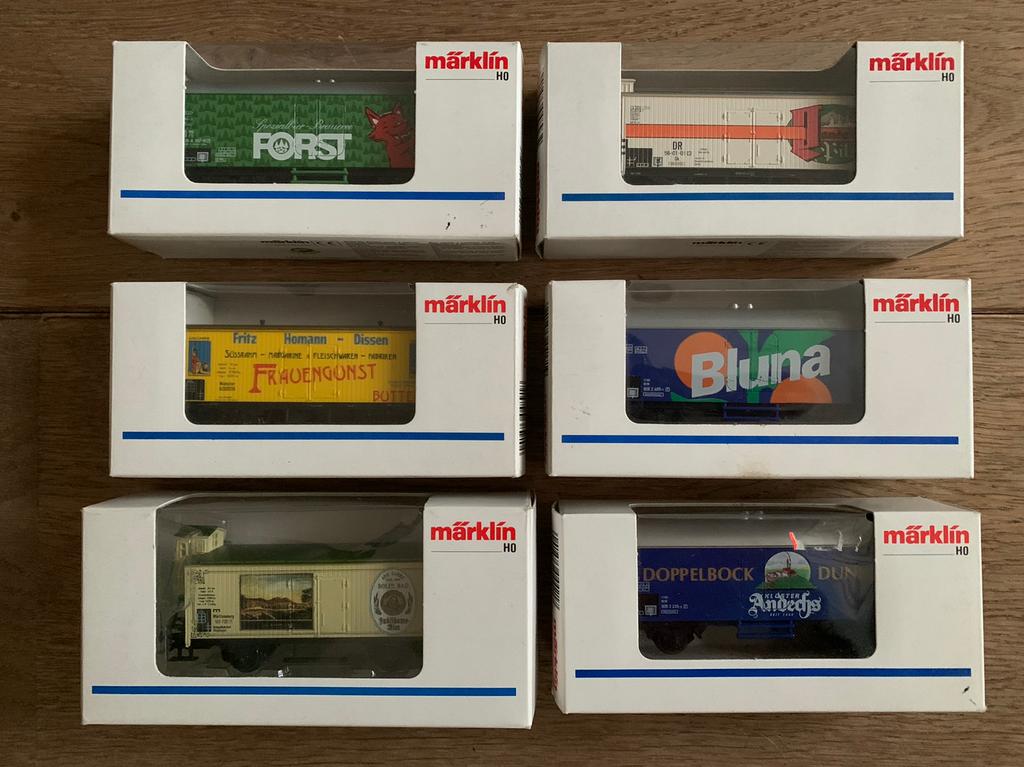 6 Märklin wagons Nieuw in verpakking, Hobby en Vrije tijd, Modeltreinen | H0, Nieuw, Wagon, Märklin, Ophalen of Verzenden