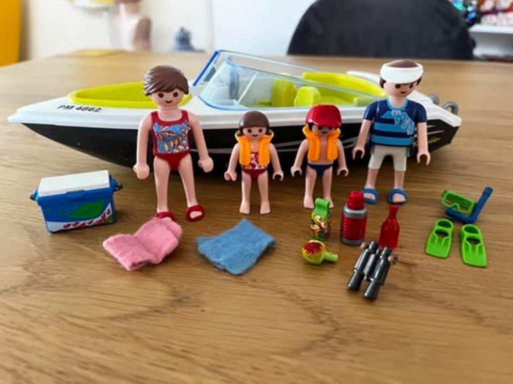 Playmobil speedboot, Enlèvement, Utilisé, Ensemble complet