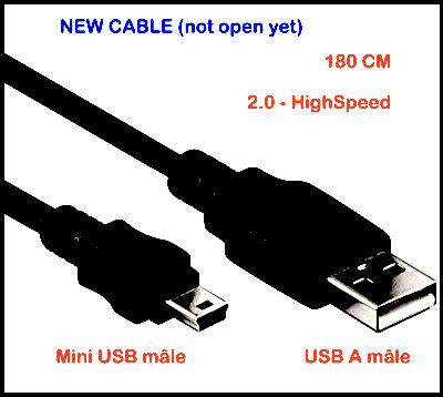 mini usb, Enlèvement ou Envoi, Comme neuf, Laptop, USB