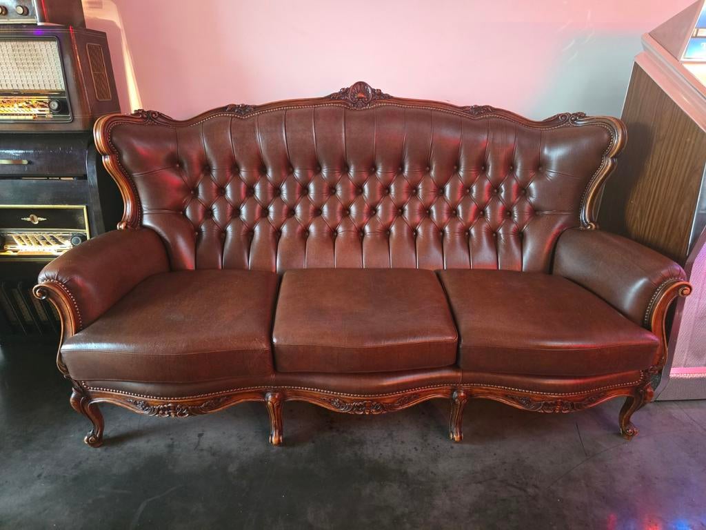 Chesterfield bank 3zit, Huis en Inrichting, Ophalen