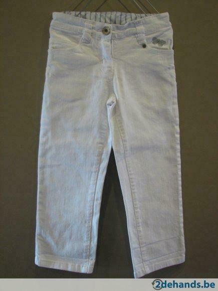 Witte 3/4 jeans voor meisje, 9jaar, Ophalen of Verzenden, Gebruikt, Meisje, Broek