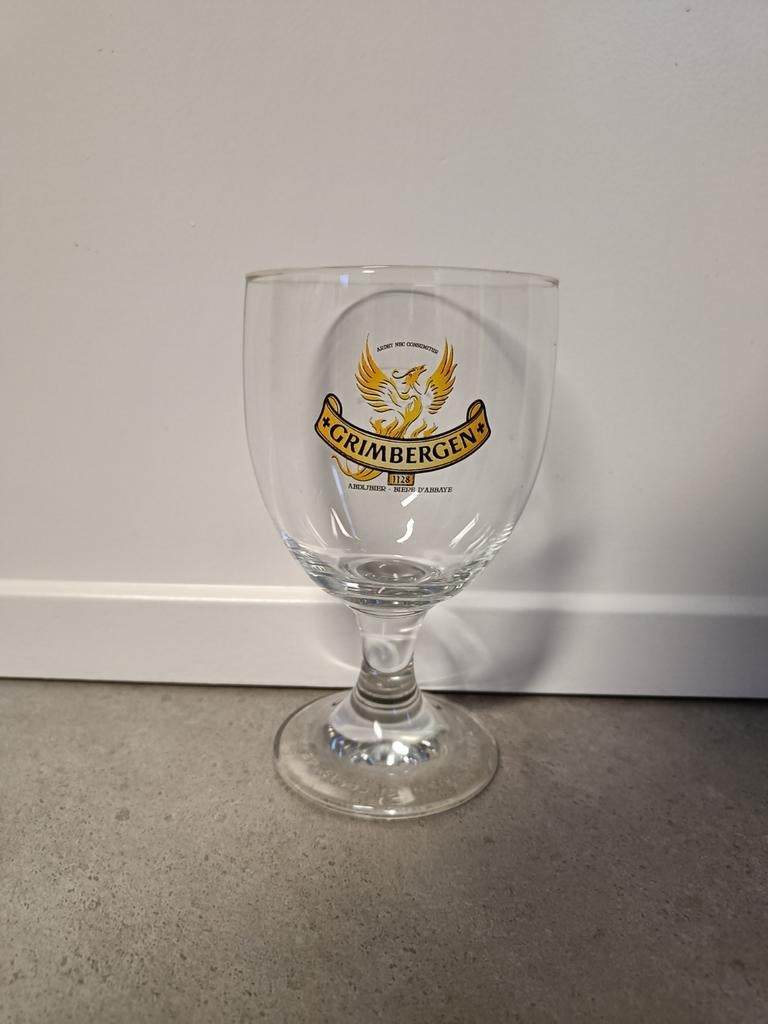Grimbergen bier glazen 1 pak (6 stuks), Verzamelen, Biermerken, Ophalen, Zo goed als nieuw, Glas of Glazen