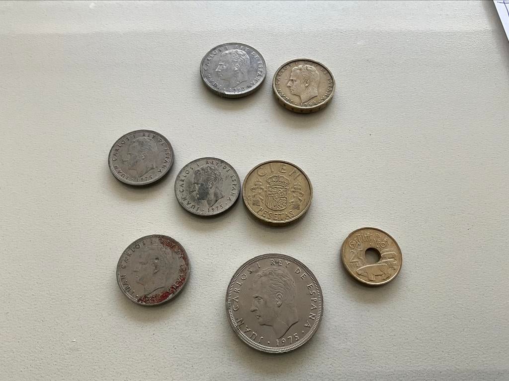 Lot Spaanse oude munten, Postzegels en Munten, Ophalen of Verzenden, Munten