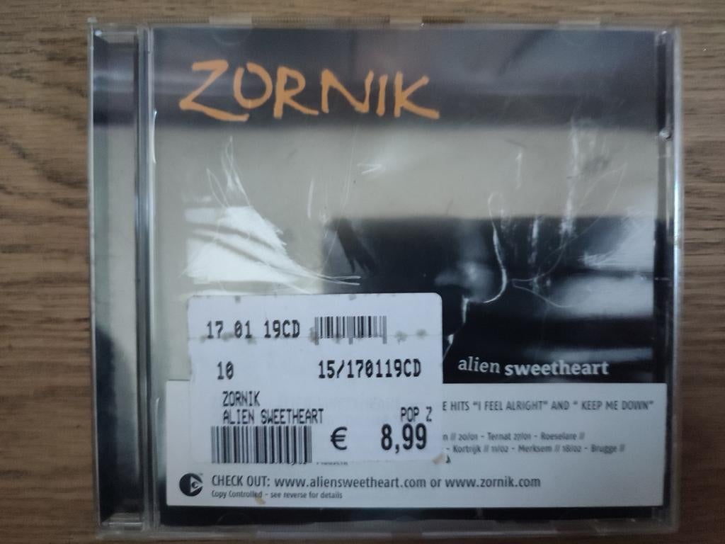 CD : ZORNIK - ALIEN SWEETHEART, Ophalen of Verzenden, Zo goed als nieuw